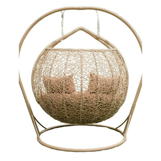 Hængestol Galant til 2 personer – beige, 130 x 136 x 192 cm