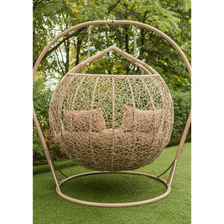 Hængestol Galant til 2 personer – beige, 130 x 136 x 192 cm