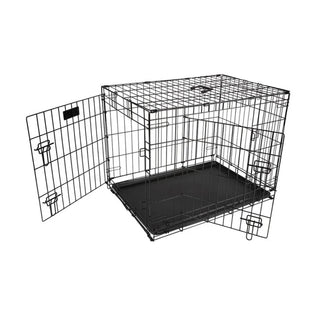 Transportbur til Hund Str. M – 77x54x60 cm – Sammenklappeligt Metalbur