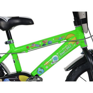 Bimbo Bike Cosmos 16" Børnecykel – Sort/Grøn | 5–8 år