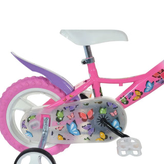 Bimbo Bike 12" Børnecykel – Hvid/Rosa | 3–5 år