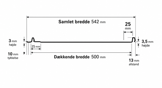 Retro Klikfals Flad PLUS Mat - Uden Antikondensdug 0,60 mm