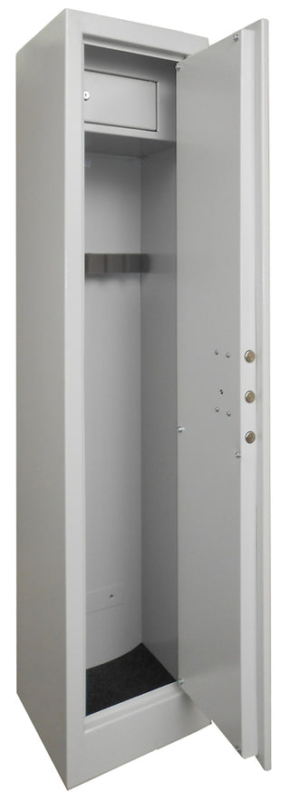 Våbenskab IV-4-7 210, stålplade 2 mm, 2 låger, 367 × 320 × 1562 mm
