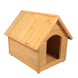 Hundehus Laur i Træ til Store Hunde – 108x93x97 cm – Brun