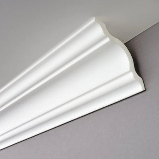 Decosa A80 Loftliste / Stukliste 200 × 8 cm – Hvid Polystyren