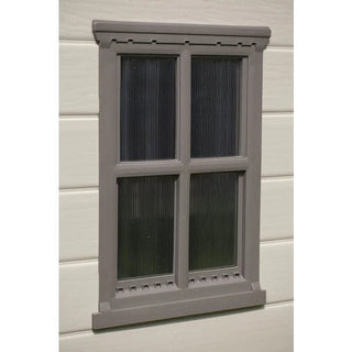Keter Factor Haveskur / Redskabsskur – 178 x 195,5 x 208 cm | Dobbelt dør | PVC | Beige/Grå