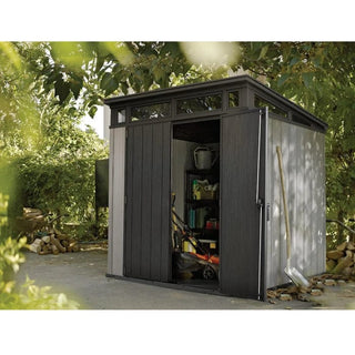 Keter Artisan Redskabsskur – 218 / 277 / 342 cm | Dobbelt dør | Duotech™ plast | Grå