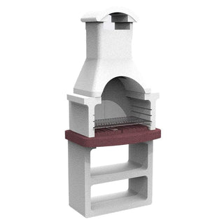 Linea Cola Grill i ildfast beton – 68 x 58 x 139 cm – Grå