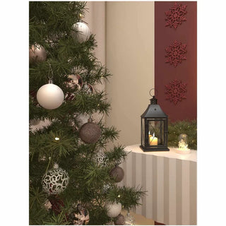 Julekugler – Rosa, 6 cm, plast, 24 stk. sæt