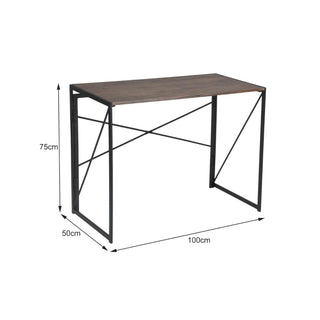 Skrivebord Harper, foldbart, til computer, 100 × 50 × 75 cm