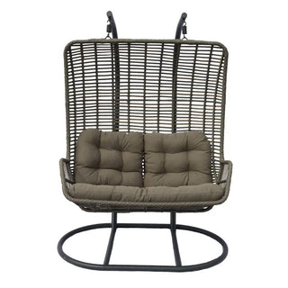 Havelyngesofa De Luxe HH1255-D – 2-personers, grå med soltag, 148 x 94 x 198 cm