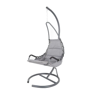 Hængestol Segovia – 1-personers, grå med stålramme