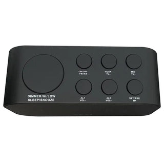 Radio med vækkeur Akai ACR-3088 – FM/AM, LED-display, dual alarm, snooze & sleep funktion, sort