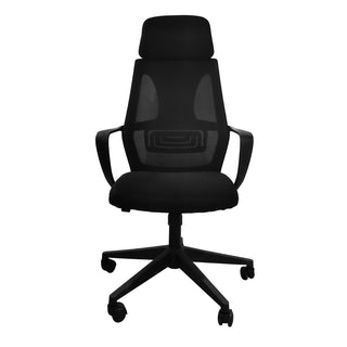 Kontorstol SD-MCH801, ergonomisk med lændestøtte og nakkestøtte, drejelig, mesh