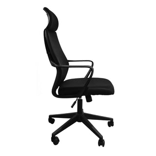 Kontorstol SD-MCH801, ergonomisk med lændestøtte og nakkestøtte, drejelig, mesh
