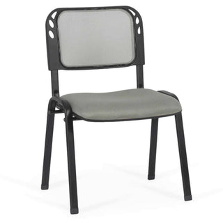 Konferencestol HRC 600, fast, stof + mesh