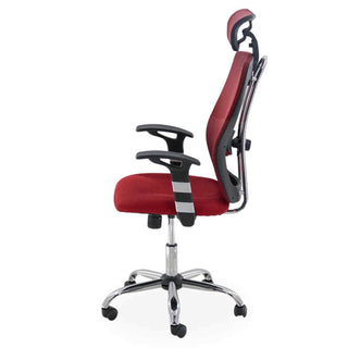 Kontorstol OFF 988, ergonomisk med lændestøtte og nakkestøtte, drejelig, mesh