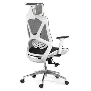 Kontorstol SYYT 9503, ergonomisk med lændestøtte og nakkestøtte, multifunktionel, drejelig, mesh