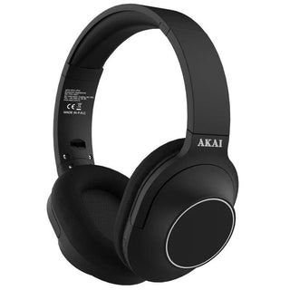 Høretelefoner, Akai BTH-P23, Trådløs, Bluetooth, FM radio, Sort