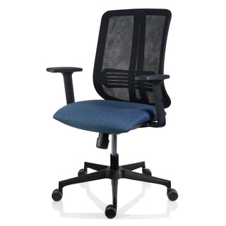 Ergonomisk kontorstol Vertigo med lændestøtte, drejelig, stof og mesh