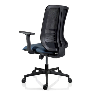 Ergonomisk kontorstol Vertigo med lændestøtte, drejelig, stof og mesh