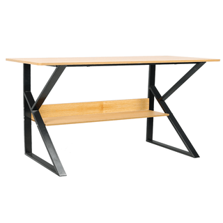 Skrivebord Tarcal med hylde, til computer, 140 × 60 × 72 cm