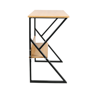 Skrivebord Tarcal med hylde, til computer, 140 × 60 × 72 cm