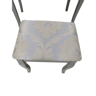 Sminkebord med spejl og skammel – Regina – grå – 80 x 40 x 142 cm