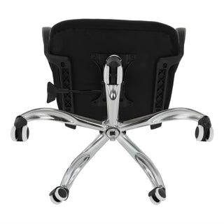 Kontorstol Elmas, ergonomisk med nakkestøtte, drejelig, stof og mesh