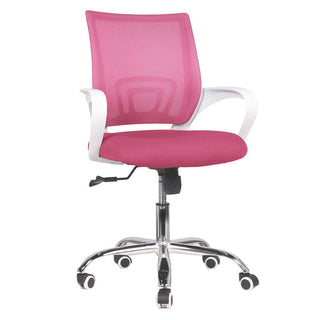 Ergonomisk kontorstol Sanaz med lændestøtte, drejelig, stof og mesh