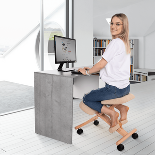 Kontorstol Groco, ergonomisk knæstol, stof