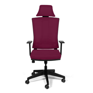 Kontorstol Genova, ergonomisk med lændestøtte og nakkestøtte, drejelig, mesh
