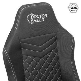 Gamerstol Doctor Shield Capsule King Size XXL med nakkepude, drejelig, stof