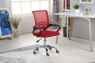 Kontorstol Agira RC-04, ergonomisk med lændestøtte, drejelig, mesh