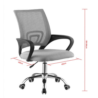 Kontorstol Agira RC-04, ergonomisk med lændestøtte, drejelig, mesh