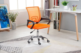Kontorstol Agira RC-04, ergonomisk med lændestøtte, drejelig, mesh