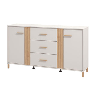 Kommode Belfort 3K3F, med låger og skuffer, 163,5 × 40 × 90 cm
