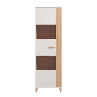 Vitrineskab Belfort 1KVS1, med glaslåge, 59,5 × 40 × 192,5 cm