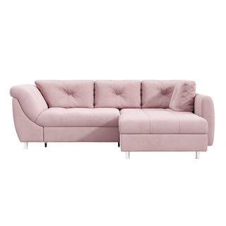 Hjørnesofa Merlin med sovefunktion, 4 personer, venstrevendt, med opbevaring, 230 × 190 × 93 cm