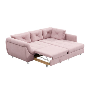 Hjørnesofa Merlin med sovefunktion, 4 personer, venstrevendt, med opbevaring, 230 × 190 × 93 cm