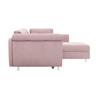 Hjørnesofa Merlin med sovefunktion, 4 personer, venstrevendt, med opbevaring, 230 × 190 × 93 cm