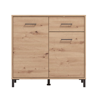 Kommode Vienne 2K1F, med låger og skuffe, 93 × 40 × 90 cm