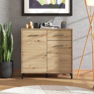 Kommode Vienne 2K1F, med låger og skuffe, 93 × 40 × 90 cm