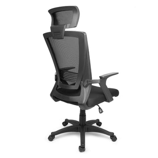 Kontorstol Pixy XL, ergonomisk med lændestøtte og nakkestøtte, drejelig, mesh