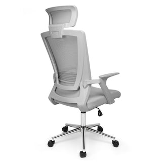 Kontorstol Pixy XL, ergonomisk med lændestøtte og nakkestøtte, drejelig, mesh