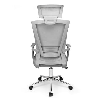 Kontorstol Pixy XL, ergonomisk med lændestøtte og nakkestøtte, drejelig, mesh
