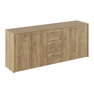 Kommode Hugos, med låger og skuffer, 180 × 42 × 74,5 cm