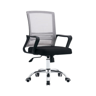 Kontorstol Apolo, ergonomisk med lændestøtte, drejelig, stof og mesh