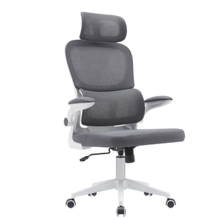 Ergonomisk kontorstol Renard med nakkestøtte, drejelig, mesh