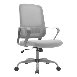 Ergonomisk kontorstol Salomo, med lændestøtte, drejbar, mesh